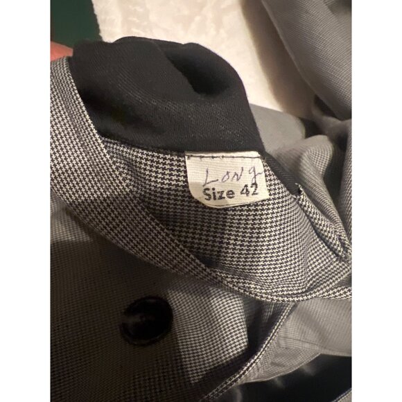 Vintage Brigadier by Curlee Men’s 42L Trench Coat–‎ Rain Repellent, Houndstooth - Picture 7 of 14